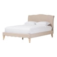 thumbnail image 1 of Bowery Hill Lit Plateforme Grand Format Moderne en Tissu d'Ameublement, Beige, 1 of 6