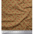 thumbnail image 1 of Soimoi Cotton Cambric Fabric Guitar Musical Instrument Decor Fabric Printed Yard 42 Inch Wide, 1 of 3