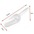 thumbnail image 2 of Commercial Products Plastic Utility Ice Scooper,Clear, Dishwasher Safe Kitchen Scoop for Weddings/Bar/Ice Bucket/Kitchen/Popcorn, 2 of 5