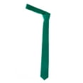 thumbnail image 2 of NYFASHION101 Men's Solid Color 2" Skinny Tie, Teal, 2 of 2