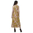 thumbnail image 4 of Moomaya Robe Imprimée Femme Fête Mariage Tenue de Soirée Col Halter Rayonne Robe Maxi, 4 of 4