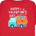 thumbnail image 4 of Inktastic Happy Valentines Day Truck Hearts Boys or Girls Long Sleeve Toddler T-Shirt, 4 of 5