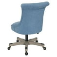 thumbnail image 6 of Pemberly Row Tufted Office Chair in Sky Blue Fabric with Gray Wood Base, 6 of 7
