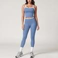 thumbnail image 2 of GFSDOI Womens Workout Sets Two Piece Cross Back Tank Top Matching High Waist Leggings Sets Gym Outfits Work Out Clothes, 2 of 9