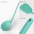 thumbnail image 4 of Silicone Kitchen Cooking Utensil Set: U-Taste 446°F Heat Resistant 13.6in Long Kitchen Gadget, BPA Free Non Stick Rubber Cook Accessories For Stir Fry, Serving, Basting, Mixing (5 Pieces, Aqua Sky), 4 of 10