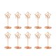 thumbnail image 2 of 10 clips de notas con forma de estrella, creativos, para notas, fotos, soporte de escritorio (oro rosa), 2 of 5