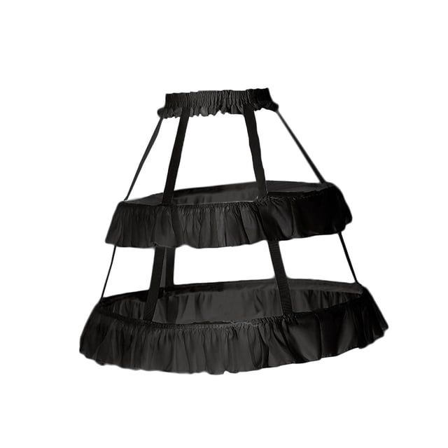 Enagua para niñas, enaguas de tutú, boda, falda cómoda, enagua para niñas, falda de crinolina para niñas para cosplay de graduación negro