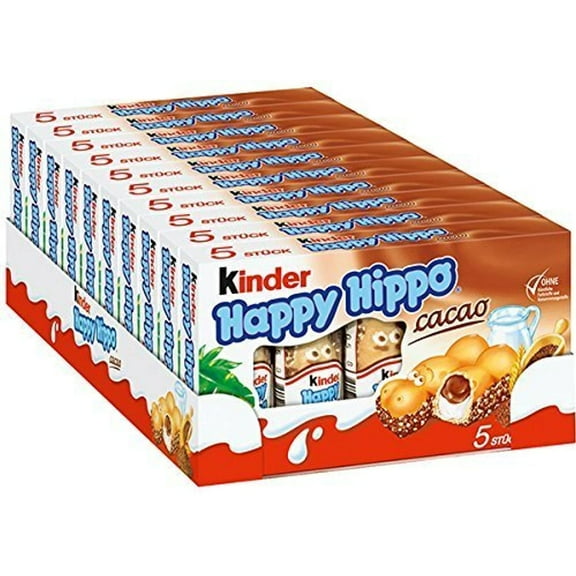Ferrero Rocher Kinder Hippo-Cocoa Bars, 5 Ct (Single Pack)