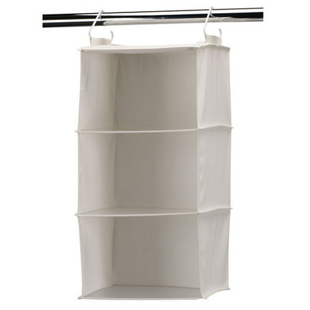 - Household Essentials Natural Blended Canvas 3-Shelf Organizer