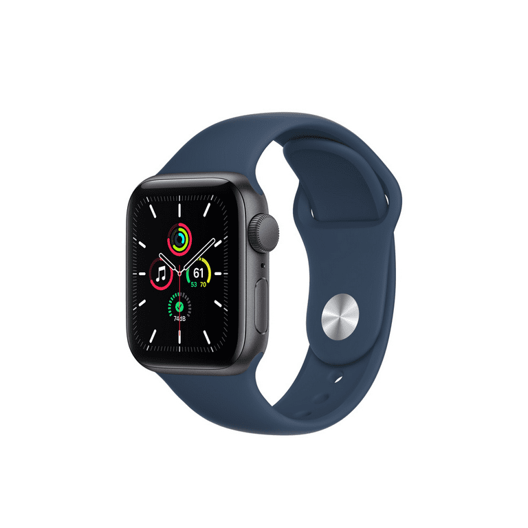 Apple Watch SE 40mm Space Gray Aluminum (GPS) with Abyss Blue