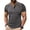 Dark Gray1, variant on Men's Solid Color Casual Short Sleeve Henley Shirt with Half-Button Placket – 60% Polyester 35% Cotton 5% Spandex Comfort Fit Top for All Seasons S-3XL