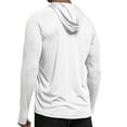 thumbnail image 2 of Men's UPF 50+ Sun Protection Hoodie Shirt Long Sleeve SPF Fishing Outdoor UV Shirt Hiking Lightweight Medium, 2 of 5