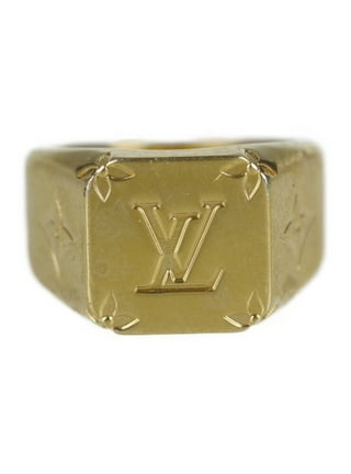 Authenticated Used Louis Vuitton Berg Lock It # 48 Ladies Rings 750 White  Gold 7.5 Silver 