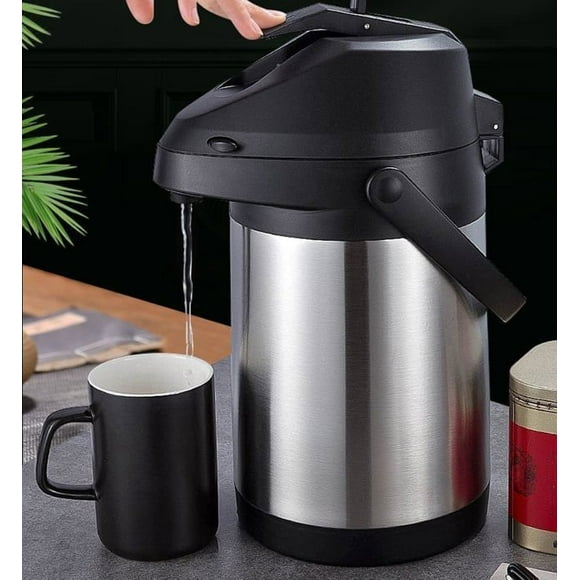Thermal Coffee CarafeDouble walled stainless steel thermos 12 hours heat retention 1.8 liters of tea.