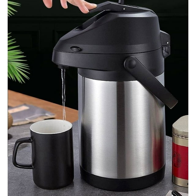 Thermal Coffee CarafeDouble walled stainless steel thermos 12 hours heat retention 1.8 liters of tea.
