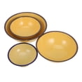 thumbnail image 6 of Masteelf Unbreakable Enamell Bowls 4pcs Enamelware Round Cereal Bowls Soup Rice Pasta Salad Bowl Dinner Plates Farmhouse Kitchen Bowls 13cm 16cm 18cm 20cm Yellow, 6 of 8