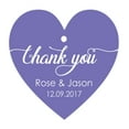 thumbnail image 1 of 100 PCS Personalized Wedding Favor Gift Tags Thank You Custom Made Heart Shape Hang Tags, 1 of 1