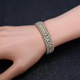 thumbnail image 2 of Pulseras de reloj de 812 mm de ancho para mujeres y hombres, brazalete de moda en color dorado - Color dorado 1 - Código de modelo 10545 Color dorado 1, 2 of 5