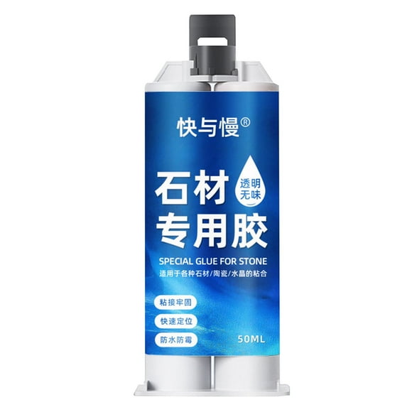 Rbaofujie 50ml High-Viscosity Watertight Adhesive for Stone Watertight Adhesive Tile Washbasin Sink Kitchen Sink Laundry Sink Leak Repair Adhesive