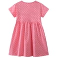 thumbnail image 2 of Vestido de algodón FreeLu para niña pequeña con dibujos animados, camiseta 5T, 2 of 6