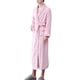 thumbnail image 2 of Batas Prolriy para mujer, bata de baño de franela con doble bolsillo, suave y cálida, de terciopelo de doble cara, ideal para pijamas y ropa de casa, bata de baño para mujer, color rosa, talla XXL, 2 of 6