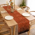 thumbnail image 3 of Orange Geometric Table Runner - 108 Inch Long, Kitchen Dining Table Runner Dresser Scarves, Ombre Modern Abstract Art Farmhouse Decor for Coffee Tables Wedding Party Banquet, 3 of 8
