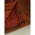 thumbnail image 7 of Qiylii Infant Baby Girls Boys Coat Patchwork Long Sleeve Button-Down Lamb Fleece Jacket Autumn Winter Warm Outerwear,0-3Years, 7 of 7