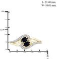 thumbnail image 4 of 2 1/2 Carat T.G.W. Sapphire And White Diamond Accent 14k Gold Over Silver 3-Piece Jewelry set, 4 of 7