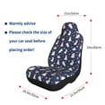 thumbnail image 4 of Naloa Rabbit And Flower Car Seat Covers 2PCs Front Car Seat Covers Universal fit for Most Cars SUVs and Trucks - 1, 4 of 5