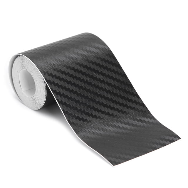 Tira Protectora Adhesiva Fibra Carbono 3D para Coche Película Protectora Adhesiva Antiarañazos para Bricolaje (5cm X 3M)