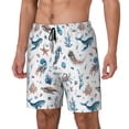 thumbnail image 2 of Fotbe Undersea Animals Men’s Swim Trunks Quick Dry Swim Shorts Board Shorts with Mesh Lining-X-Large, 2 of 9