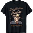 thumbnail image 1 of Ain't My First Rodeo Trump Cowboy Taking America Back T-Shirt - White - XL, 1 of 2