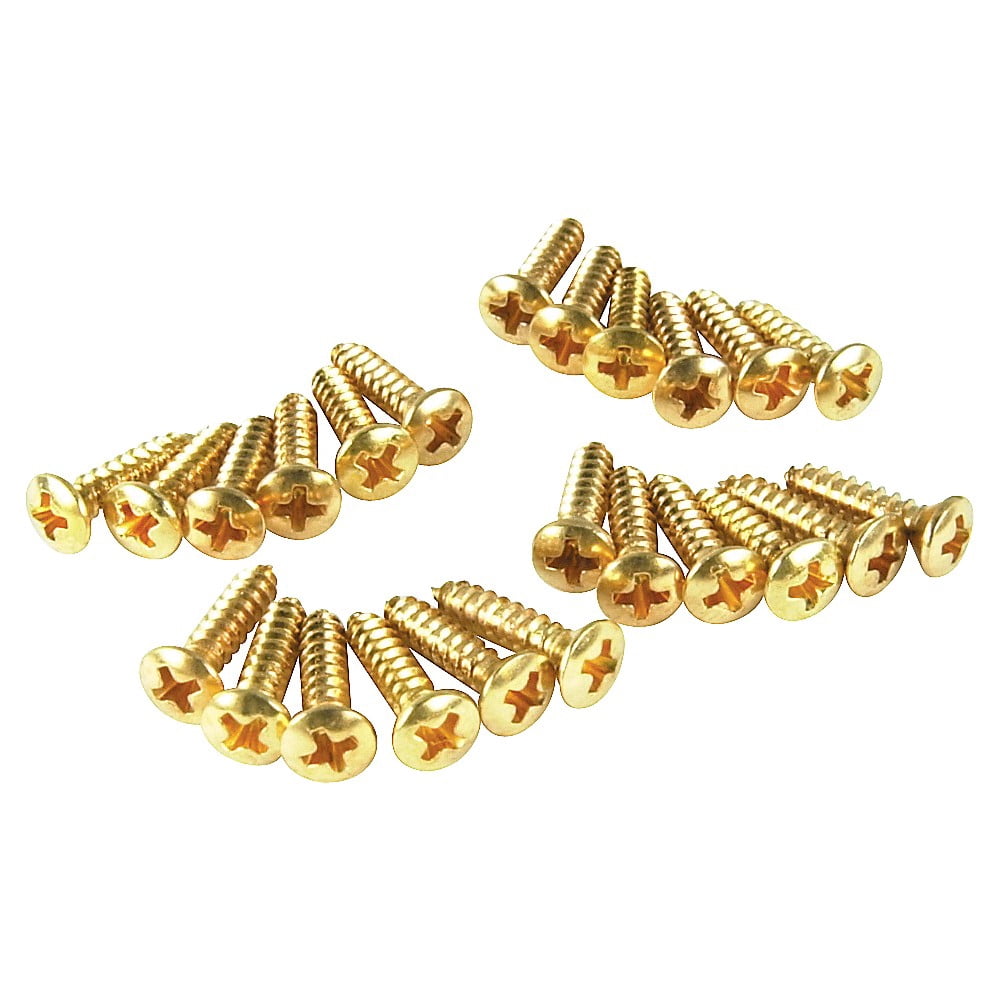 Fender Pickguard/Control Plate Mounting Screws (24) (Gold)