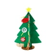thumbnail image 2 of 2 Pack DIY Felt Christmas Tree Craft Kit for Kids - Reusable Holiday Decorating Activity with Ornaments A, 2 of 5