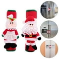 thumbnail image 4 of 2 Pcs Poignées de Réfrigérateur Noël Père Noël Gants de Poignée de Four à Micro-Ondes, 4 of 8