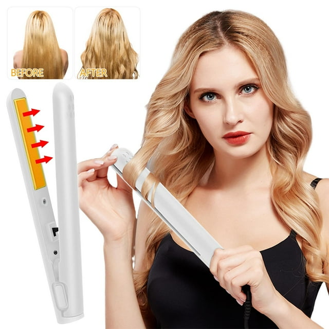 EGNMCR Wireless Splint Student Straight Curling USB Portable Curling Iron Available In Dorm Hair Straightener Curling Iron