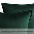 thumbnail image 5 of PiccoCasa 2Pcs 18"x18" Decorative Velvet Throw Pillow Covers Soft Square Cushion Covers Dark Green, 5 of 7