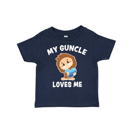 

Inktastic Cute Bigfoot My Guncle Loves Me Gift Toddler Boy Girl T-Shirt