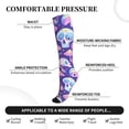 thumbnail image 3 of Lsque Skull mushroom colorful Pattern Sport Compression Socks for Men & Women 15-20 mmHg Knee High Nurse Pregnant Running Medical and Travel Athletic, 3 of 6