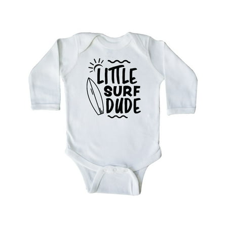 

Inktastic Little Surf Dude with Surfboard Gift Baby Boy Long Sleeve Bodysuit
