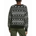 thumbnail image 2 of Vince Camuto womens  Jacquard Sweater, xs, Black, 2 of 3