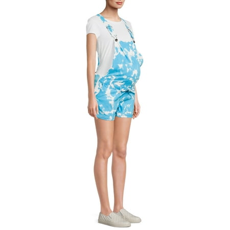

Planet Motherhood Maternity Women s Twill Tie Dye Shortalls