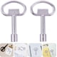 thumbnail image 5 of Whataatahia 2 Piezas Llave de Gabinete Eléctrico Cerradura de Ascensor Llaves de Seguridad de Aleación de Zinc Llave de Caja de Medidor de Agua Llave de Utilidad Llaves de Enchufe para Radiadores, 5 of 8