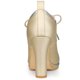 thumbnail image 3 of Botines con plataforma Allegra K para mujer Oro Tacones gruesos 36, 3 of 6