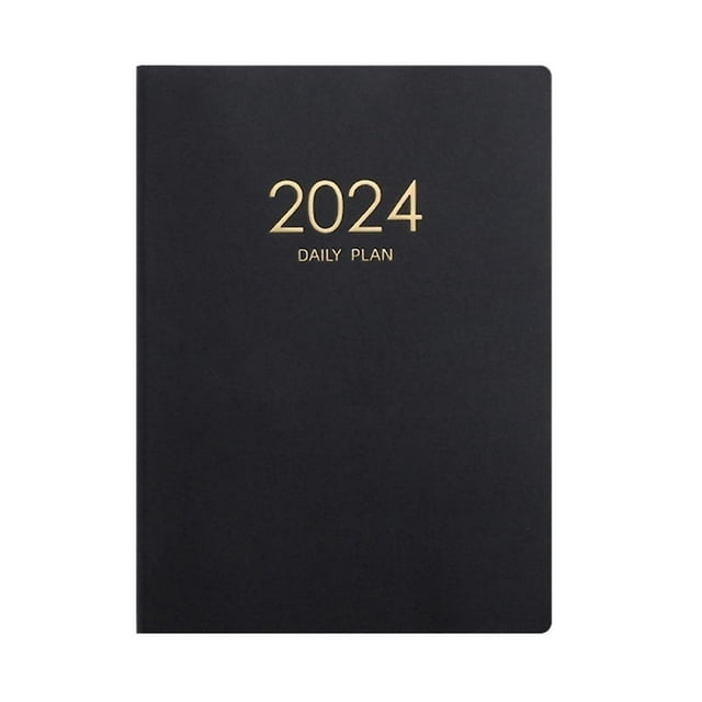 Cuaderno de planificación diaria PENGJJMXG 2024 negro engrosado Útiles escolares
