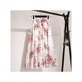 thumbnail image 6 of Women's Summer Bohemian Floral Printed Casual Knot High Waist Beach Maxi Dress Chiffon Skirt, 6 of 8