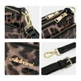 thumbnail image 4 of Genuine leather, leopard print, crocodile print, cross-body, shoulder bag for women, wallet, storage bag, detachable shoulder strap, postal bag, 4 of 7