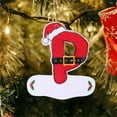 thumbnail image 2 of Christmas Tree Red Hat 26 Letters Decoration Personalized Acrylic Ornament, 2 of 3