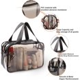thumbnail image 2 of Ventas promocionales Neceser de viaje portátil, neceser de maquillaje, neceser de PVC impermeable de gran capacidad, neceser transparente para mujeres y niñas, 2 of 5