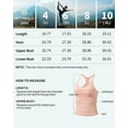 thumbnail image 2 of Attraco Womens Sports Tops Solid Ribbed Workout Crop Top with Built-in Bra Yoga I-block Vest for A Tight Fit, 2 of 8